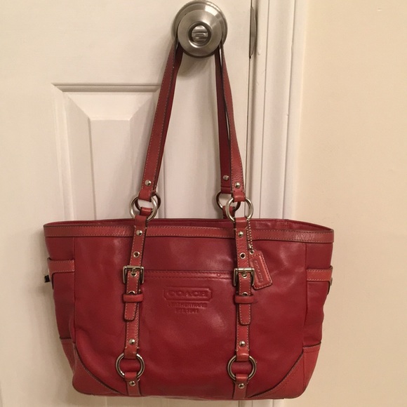 Coach Handbags - Red Leather Coach